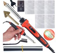 Rosfix Set Soldador Plástico Red Odysseya RRO100W - 100W, 400-600°C | Para PP, PE, ABS, PVC | Cueva, zócalo, Reparación de Plástico | Herramienta Térmica