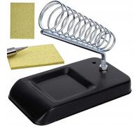 Rosfix Soporte universal para soldador - Soporte de metal con esponja de limpieza 127,5 x 64 mm | Estabilidad y durabilidad | Para profesionales y aficionados | Accesorios de herramientas