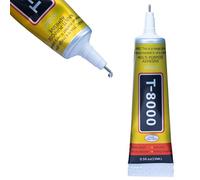 Rosfix Pegamento universal T-8000 15 ml - Alta adhesión, flexible, precisión con aplicador | para electrónica, joyería, vidrio, plástico, madera | Pegamento multiusos profesional