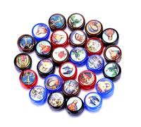 Rosfully 60 cuentas mixtas de medalla milagrosa de la Virgen María de San Judas para pulseras, cuentas de crucifijo de Nuestra Señora para hacer joyas, Plástico, No es una piedra preciosa