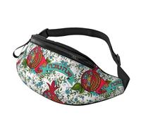 Rosh HashanahNew Year - Riñonera informal para hombre y mujer, para deportes, viajes, entrenamiento, correr, senderismo, Black, Talla única, Riñoneras