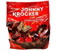 Roshen Obleas cubiertas de chocolate Johnny Krocker con relleno de crema de choco, kosher, deliciosos y sabrosos dulces de 12.35 onzas/350 gramos, paquete de 1