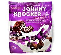 Roshen Obleas cubiertas de chocolate Johnny Krocker con relleno de crema de leche, kosher, deliciosos y sabrosos dulces de 12.35 onzas/350 gramos, paquete de 1