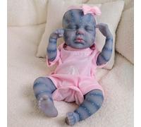 ROSHUAN 12 Pulgadas Mini Muñecos Reborn Avatar Chica Silicona Completo Cuerpo de Vinilo Pequeño Sueño Realista Reborn Muñeca Que Parece Vida Real Recién Nacido Muñecas Regalos para Niños