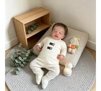 ROSHUAN Bebe Reborn Silicona Cuerpo Completo Niño 50 CM Muñecas Bebé Reborñ Realista Muñecos Recién Nacidos Que Parecen Reales Bebés Renacidos del Tamaño De Un Bebé Prematuro Dormido