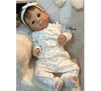 ROSHUAN La Vida como Reborn Baby Dolls Bettie 48 cm De Todo El Cuerpo De Silicona De Vinilo Realista Recién Nacido Bebé Muñecas Que Parecen De La Vida Real Bebe Niña Pequeña con El Pelo Arraigado