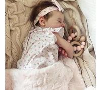 ROSHUAN Muñeca de bebé Reborn de silicona de cuerpo completo de Laura de 20 pulgadas, realista muñeca de bebé que se ve real, muñecas recién nacidas, posables, muñeca de bebé de la vida real para