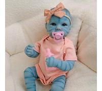 ROSHUAN Muñeca Reborn Avatar Niña 18 Pulgadas Muñecas Bebé Realista Pieles Impresas En 3D Parece un Bebé De Verdad Cuerpo Completo De Vinilo Muñecos Recién Nacidos Realistas para Niños
