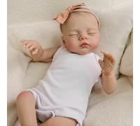 ROSHUAN Muñeca Reborn Realistas 16 Pulgadas 40 CM Muñeca Bebe Recién Nacida Realista Durmiendo Niña Cuerpo De Tela Suave Bebés Que Parecen Reales Muñecas Bebé Reborn para Niños