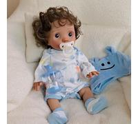 ROSHUAN Muñeca Reborn Silicona De Cuerpo Entero Niña 16 Pulgadas 40 CM Recién Nacidos Muñecas Realista Que Parecen Reales Muñecos De Bebé Reborn con Juguete Accesorios para Niños