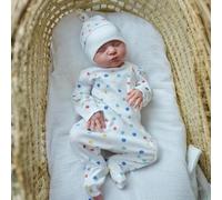 ROSHUAN Muñecas de bebé Reborn de silicona de cuerpo completo con ojos de niña de 18 pulgadas, muñecas realistas de bebé de tamaño real, muñeca recién nacida realista que se ve real, juguete lavable