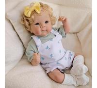 ROSHUAN Muñecas De Bebé Reborn Silicona Completo Cuerpo Vinilo China 18 Pulgadas 45 CM Muñeca Reborn Recién Nacido Realista Muñecos de Bebé de Vida Real para Niños Edad 3+
