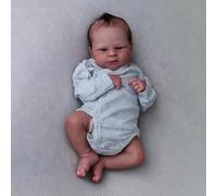 ROSHUAN - Muñecas de silicona de 17 pulgadas realistas para bebés renacidos, de vinilo suave, realista, para recién nacidos, con aspecto real, lavables, para bebés, niños, muñecas, juguetes de