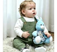 ROSHUAN Muñecas realistas de 20 pulgadas de silicona de cuerpo completo para niñas recién nacidas, muñeca de vinilo anatómicamente correcto, regalos de cumpleaños para niños a partir de 3 años