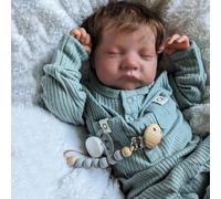 ROSHUAN Muñecas realistas de bebé Reborn de silicona de cuerpo completo de 19 pulgadas, muñecas de bebé de la vida real, pelo arraigado, muñeca realista para bebés recién nacidos, juguete para niños