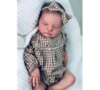 ROSHUAN Muñecas realistas de bebé Reborn de silicona de cuerpo completo de 20 pulgadas, muñeca de bebé realista de vinilo suave, muñeca renacida de la vida real que se ve real, muñecas durmientes