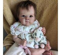 ROSHUAN Muñecas realistas Reborn de 18 pulgadas, muñeca recién nacida, muñecas de bebé de la vida real con cuerpo suave y pesado con accesorios de juguete, regalos para niños de más de 3 años