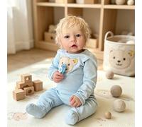 ROSHUAN Muñecas realistas Reborn de 28 pulgadas de tamaño grande, muñecas de bebé Reborn realistas, muñeca rubia, muñeca de bebé real de la vida real, cuerpo de tela de vinilo suave que se ve real