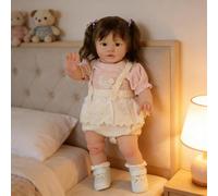 ROSHUAN Muñecas Reborn De Niña Pequeña 26 Pulgadas 66 cm Muñeca Rreborn Realista Gran Tamaño con Cuerpo De Tela Suave, Muñecas Realistas Que Parecen Bebés de Verdad, para Niños