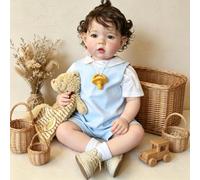 ROSHUAN Muñecos de bebé Reborn de silicona de cuerpo completo de vinilo de 20 pulgadas, muñeca realista de bebé recién nacido Liam, muñeca de bebé recién nacido realista que se ve muñeca Reborn real