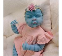 ROSHUAN Muñecos Realistas Reborn Chica Avatar 20 Pulgadas 50 cm Muñeca Recién Nacida Realista Avatar Silicona Completo Cuerpo de Vinilo Que Parezcan Vida Real Muñecas Bebé Juguete