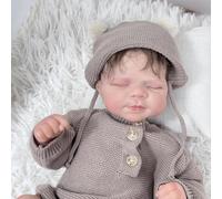 ROSHUAN Real Life Reborn Baby Dolls Boy - Muñecas de bebé realistas de silicona de cuerpo completo anatómicamente correctas, muñeca de bebé recién nacido de vinilo suave realista con accesorios de