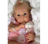 ROSHUAN Real Life Reborn Baby Dolls Girl - Muñecas de bebé recién nacidas realistas de vinilo de silicona de cuerpo completo de 18 pulgadas, muñecas de bebé recién nacidas anatómicamente correctas,