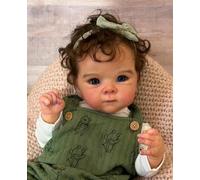 ROSHUAN Realista Reborn Baby Dolls Silicona De Cuerpo Completo Chica 18 Pulgadas 48 cm La Vida como Reborn Baby Dolls Anatómicamente Correcta Bebe Chica Que Parece La Vida Real Buscando Toddler