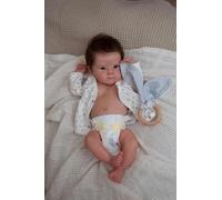ROSHUAN Reborn Baby Muñecas De Silicona De Cuerpo Completo De Vinilo 48 cm Realista Buscando Muñecas Bebé Recién Nacido Que Parecen De La Vida Real como Anatómicamente Correcta Chica para Los Niños