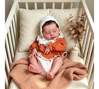 ROSHUAN Reborn - Muñeca de silicona de cuerpo completo de 20 pulgadas, muñeca realista de bebé niña que se ve en la vida real, muñecas Reborn lavables de cuerpo completo de vinilo de silicona con