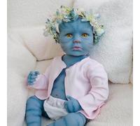 ROSHUAN Reborn Muñecas Avatar Niña 20 Pulgadas 50 cm Realista Recién Nacido Bebé Muñecas De Cuerpo Completo De Silicona Avatar Anatómicamente Correcta Vida Real Recién Nacida Bebe Muñeca