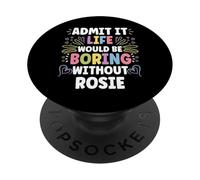 Rosie Personalized Name Funny Cute Custom Rosie Name PopSockets PopGrip Adhesivo