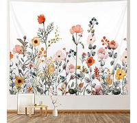 RosieLily Tapiz floral, 59 x 79 pulgadas para colgar en la pared para dormitorio, sala de estar, dormitorio, decoración de pared