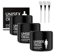Rosino Unisex Body sinir crema, depilación efectiva de crema de cara rápida, indoloro y calmante, suave y sin dolor, sin rastrojo, no hay residuos para todo el cuerpo, parte del cuerpo (3pcs)