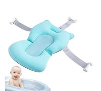 Rosixehird Cojín para bebé,Cojín Alfombrilla bañera Plegable Ajustable - Artículos Esenciales para recién Nacidos con Hebillas y 3 Cinturones Seguridad, para Viajar casa