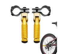 Rosixehird Estribos para Moto,1 reposapiés universales Metal para Motocicleta | Clavija Pasajero para Scooters, Motos, Bicicletas y Karts
