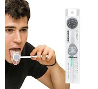 Rosixehird Rascador de lengua - Cepillo de recubrimiento de lengua, tratamiento del mal olor con estuche de viaje para adultos y niños, cuidado bucal para un aliento más fresco