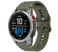 RosMank 20mm Correa de silicona Compatible con Garmin Forerunner 570 42mm/Forerunner 165/Vivoactive 6/Vivoactive 5, Correa de Repuesto para Garmin Venu Sq 2/Approach S50/S44, Verde
