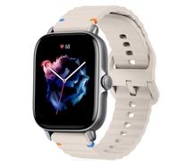 RosMank 20mm Correa para Amazfit T-Rex 3 Pro 44mm/Active2/Active/GTR Mini/GTS 4/GTS 3/GTS 2/GTR 42mm, Correa de Repuesto de Silicona Suave para Amazfit Bip 3/Bip S/Bip Lite/Bip U Pro, Blanco
