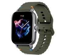 RosMank 20mm Correa para Amazfit T-Rex 3 Pro 44mm/Active2/Active/GTR Mini/GTS 4/GTS 3/GTS 2/GTR 42mm, Correa de Repuesto de Silicona Suave para Amazfit Bip 3/Bip S/Bip Lite/Bip U Pro, Verde