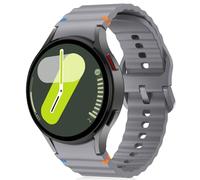 RosMank 20mm Correa para Samsung Galaxy Watch FE/7/6/5/4 40mm 44mm, Watch 6 Classic 43mm 47mm, Watch 5 Pro 45mm Watch 4 Classic 42mm 46mm, Correa de Repuesto de Silicona Suave (Gris)