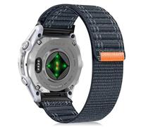 RosMank 20mm Quickfit Correa de Nailon para Garmin Fenix 8 AMOLED 43mm/7S Pro/7S/6S Pro/6S/5S/5S Plus, Correa de Reemplazo Ondulada para Approach S70 42mm/Instinct 2S/Descent Mk3s (Azul)