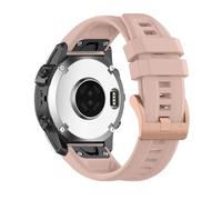 RosMank 20mm Quickfit Correa para Garmin Fenix 8 AMOLED 43mm/7S Pro/7S/6S Pro/6S/5S/5S Plus, Correa de Repuesto de Silicona Suave para Approach S70 42mm/Instinct 2S/Descent Mk3s, Color Albaricoque