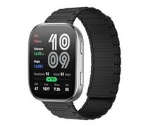 RosMank 22mm Correa de silicona Compatible con Amazfit Balance/Bip 6/Bip 5/GTR 4/GTR 3/GTR 2/GTR 47mm, Correa de Repuesto Magnética para Amazfit Cheetah/Cheetah Pro/Stratos 3/2s, Negro
