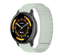 RosMank 22mm Correa de silicona Compatible con Garmin Venu 3 45mm/Venu 2/Vivoactive 4/Active, Correa de Repuesto Magnética para Garmin Forerunner 570 47mm/Forerunner 265/Forerunner 255, Verde