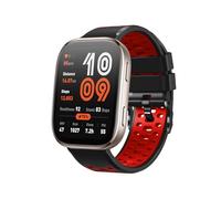 RosMank 22mm Silicona Correa para Amazfit Balance/Bip 6/Bip 5/GTR 4/GTR 3, Bicolor Correa de Repuesto para Amazfit Cheetah/Stratos 3 2s, Rojo Negro