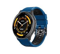 RosMank 22mm Silicona Correa para Garmin Venu 4 45mm/Venu 3 45mm/Venu 2/Vivoactive 4/Active, Bicolor Correa de Repuesto para Garmin Forerunner 570 47mm/Forerunner 265/255, Azul Negro