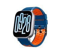 RosMank 22mm Silicona Correa para Xiaomi Redmi Watch 5 Active/Redmi Watch 5 Lite, Bicolor Correa de Repuesto para Xiaomi Watch S4/3/2/1, Naranja Azul