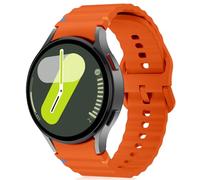 RosMank Correa de Silicona Suave para Samsung Galaxy Watch FE/7/6/5/4 40mm 44mm, 6 Classic 43mm 47mm, 5 Pro 45mm, 4 Classic 42mm 46mm (Naranja)