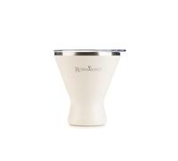 ROSMARINO Vaso de cóctel térmico de 266 ml - Vaso de cóctel aislado de acero inoxidable | Mantiene las bebidas frías | Taza de viaje sin BPA para Mojitos Margaritas Whiskey On The Rocks | Blanco